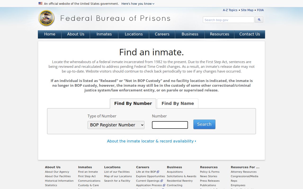 Hamilton County arrest search through the federal inmate locator